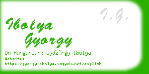 ibolya gyorgy business card